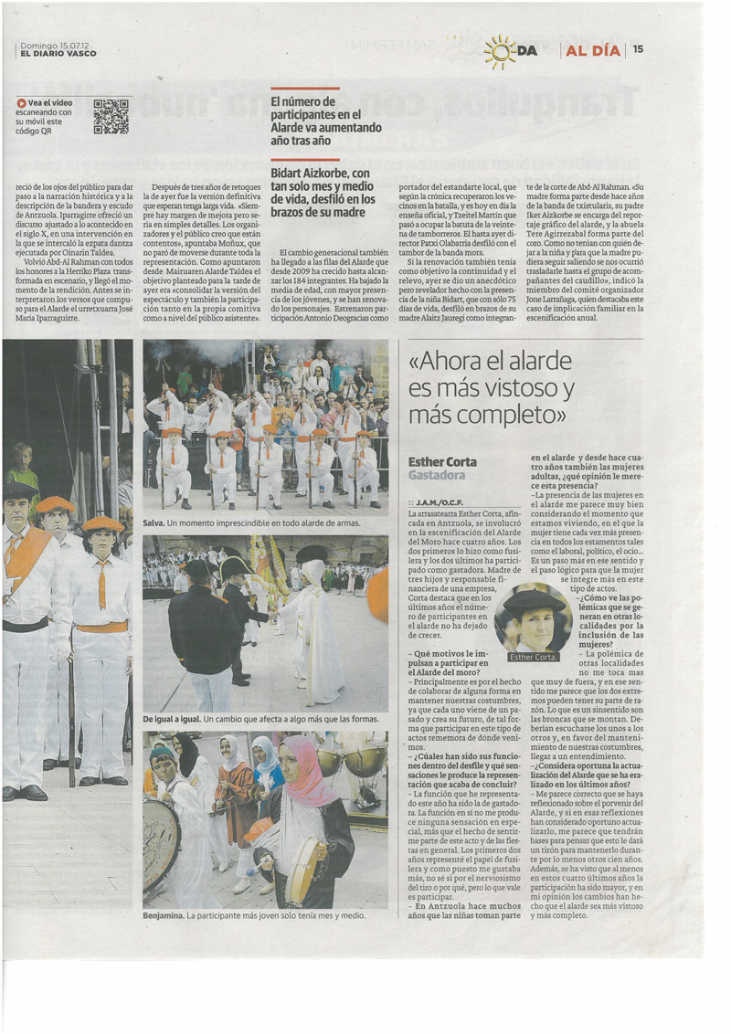 Diario Vasco 2012-07-15 - 2
